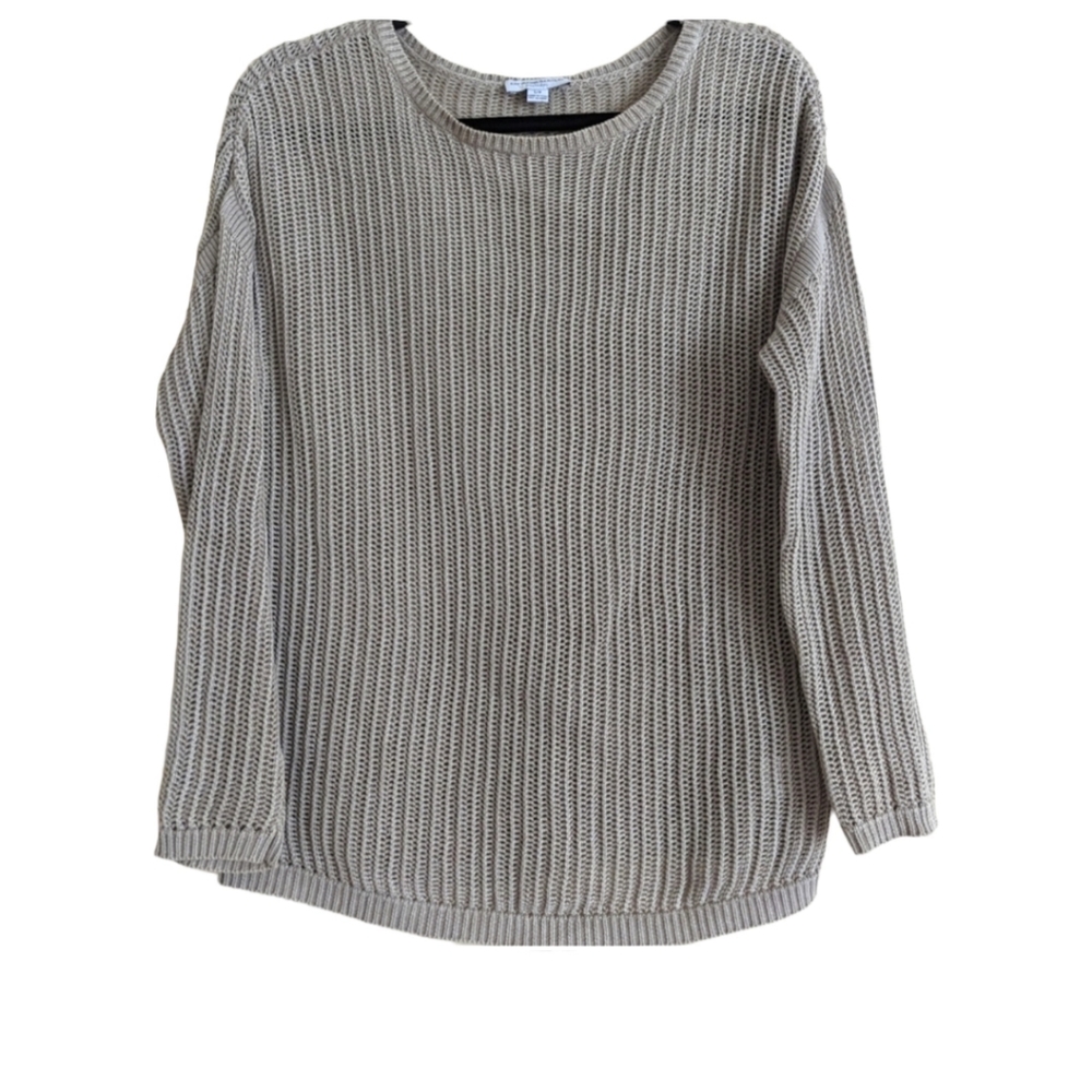 Katherine Barclay Mesh Knit Crewneck Sz SP Sweater